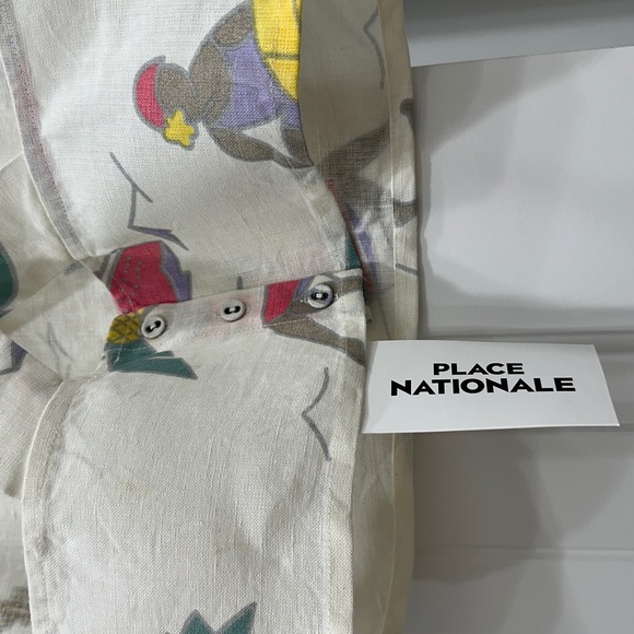 NWT Cropped Linen Top - Picture 4 of 9